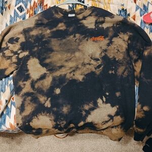 Bleached coca cola crew neck